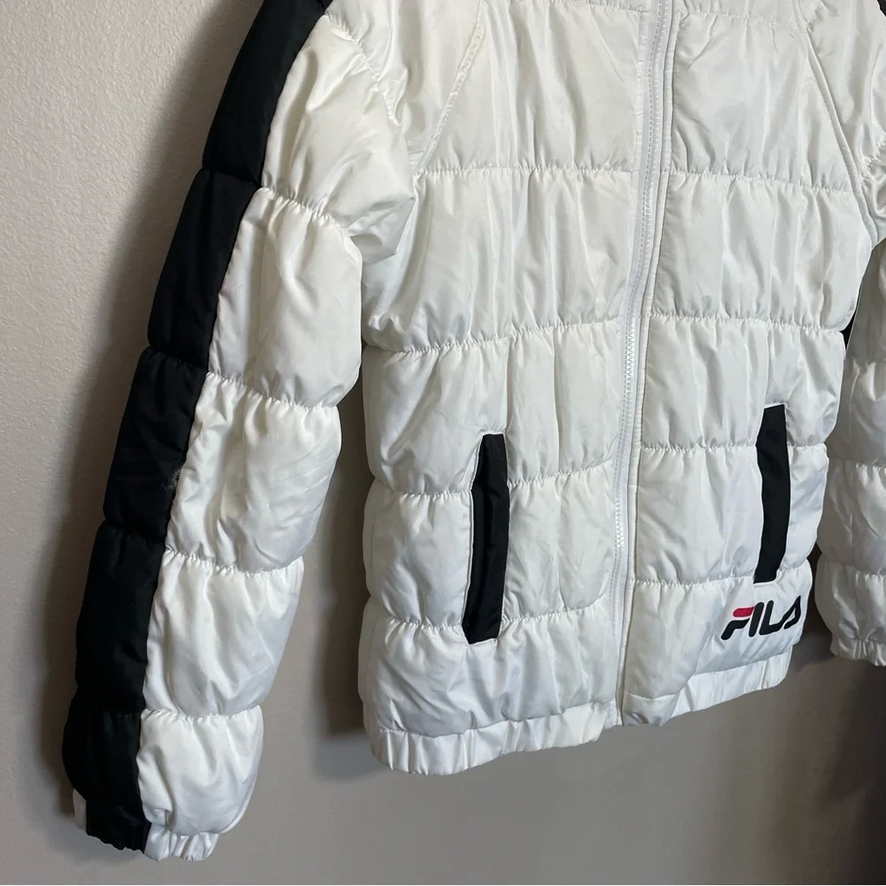 FILA bomber jacket black and white puffer jacket new with tags
